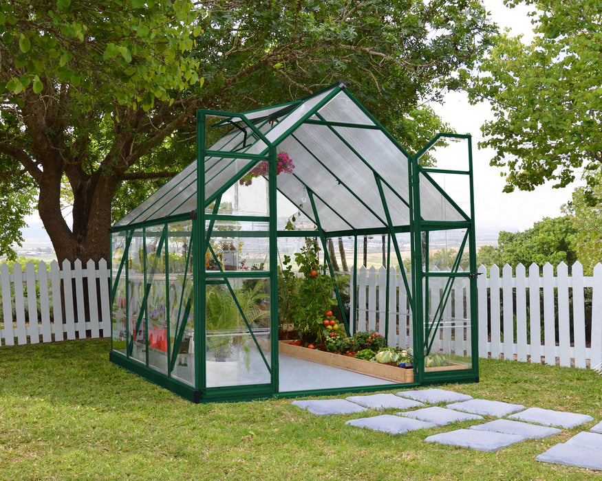 Canopia Balance 8' Greenhouse - Green_8x8_in backyard