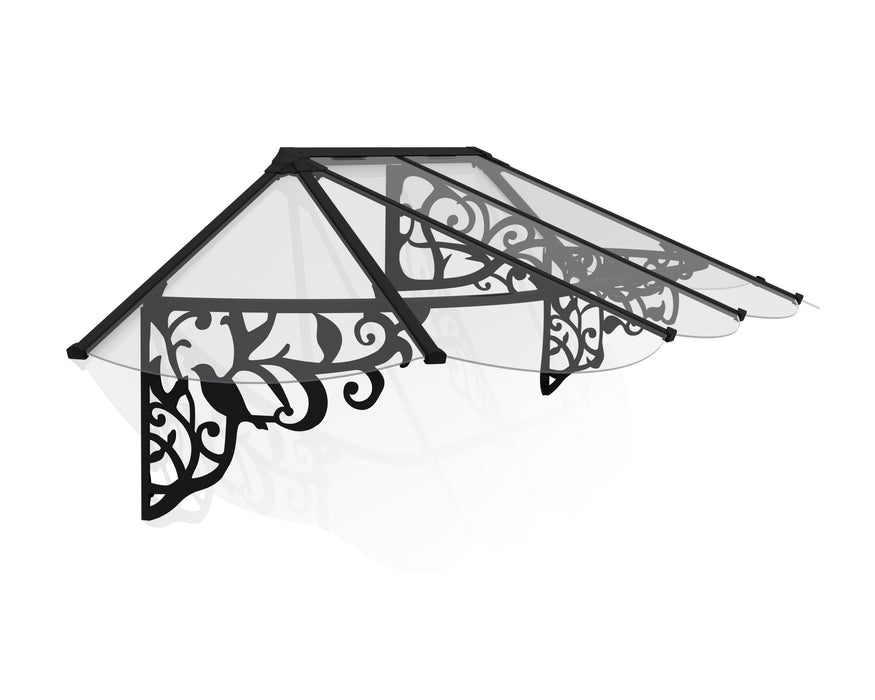Canopia_Door_Awnings_Lily_XL_3x8.7_0.9x2.7_Black_Clear_CutOut