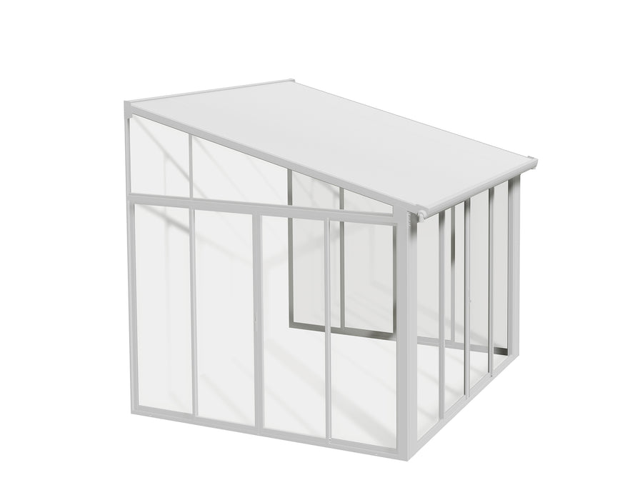 Canopia SanRemo 10' x 10' Patio Enclosure - White with 6 Screen Doors
