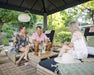 Image of three people enjoying drinks under the Canopia Dallas Gazebo