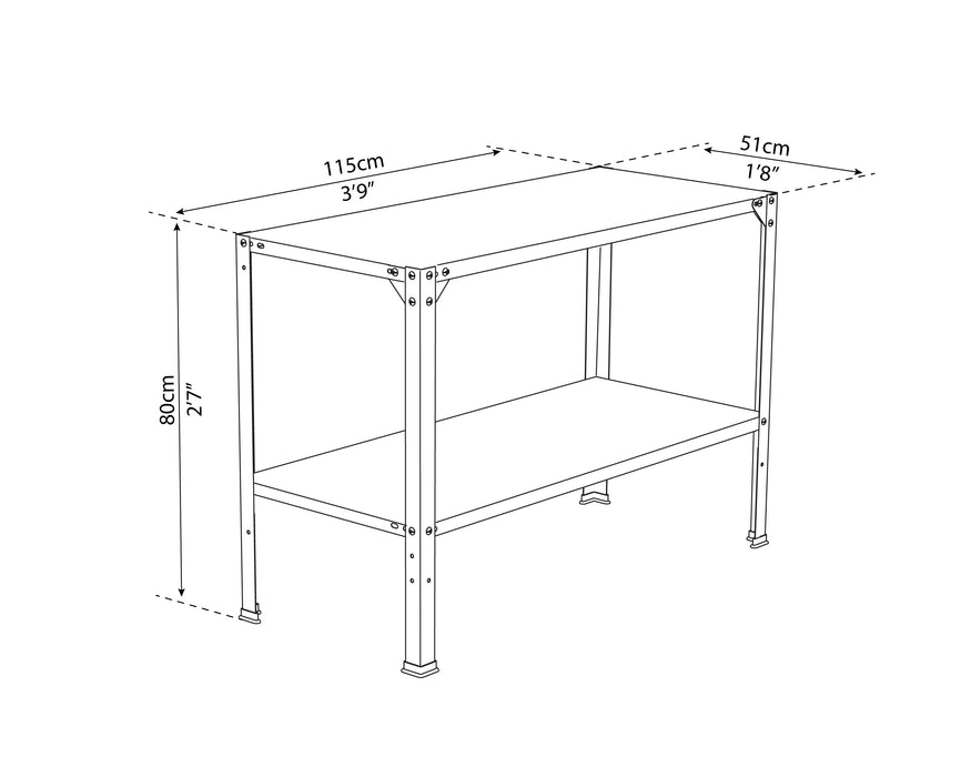 Canopia_Greenhouses_Accessories_Steel_Work_Bench_Main_Dimensions