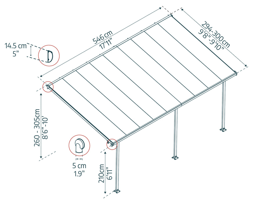 Canopia_Patio_Covers_Feria_10x18_3x5.5_Dimensions