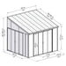 Isolated image of the Canopia SanRemo 13' x 14' Patio Enclosure with clear dimensions marked on a white background.