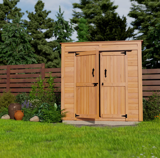 GardenSaver 6x3 with Double Door Front view outdoor 