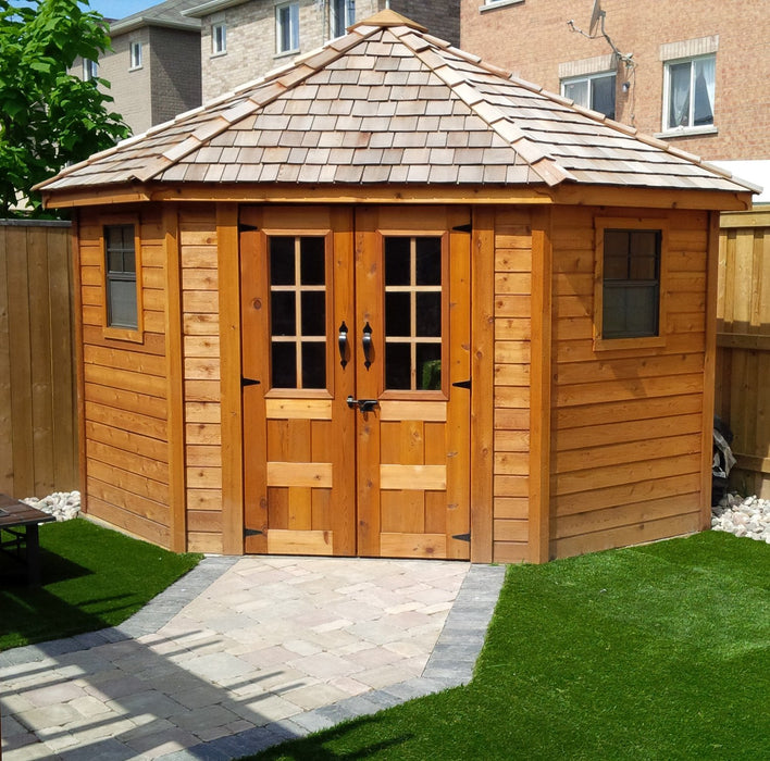 front view of Penthouse Garden Shed 9×9