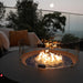 Elementi Plus Concrete Fire Pit Table with wind screen