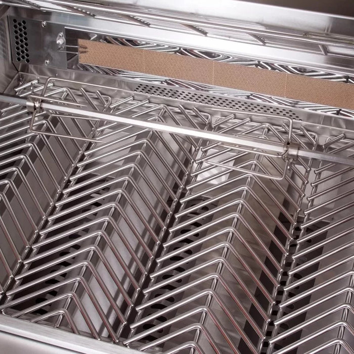 Built-in Convection Propane Gril a close up of a metal rack