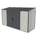 Duramax Sidemate Plus 10x4 Vinyl Resin Storage Shed - Grey and Beige