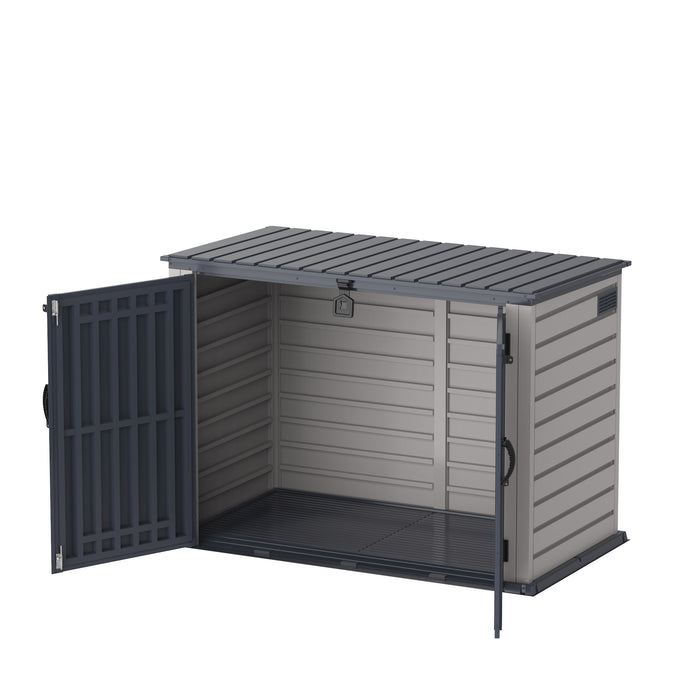 alt text for this image optimized for SEO, include the product name: Duramax 2100L MultiStore Outdoor Storage Box somewhere in the description