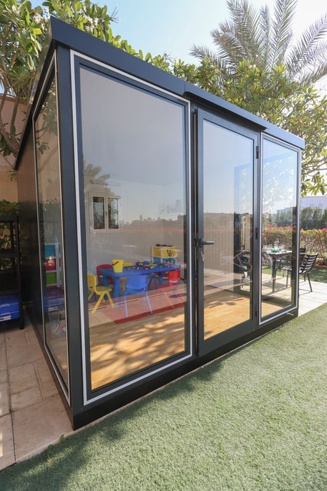 duramax insulated glass building kids front view insulated glass building front view of Kids play area