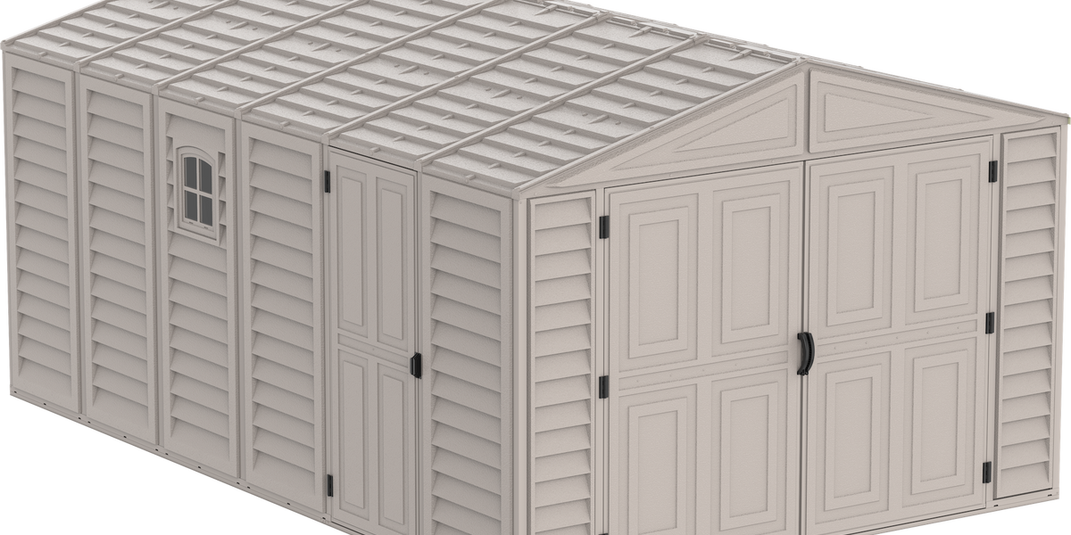 Duramax Outdoor Vinyl Garage 10 ft w/ Foundation Kit in Multiple