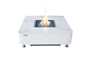 Elementi Plus Annecy Marble Porcelain Fire Table