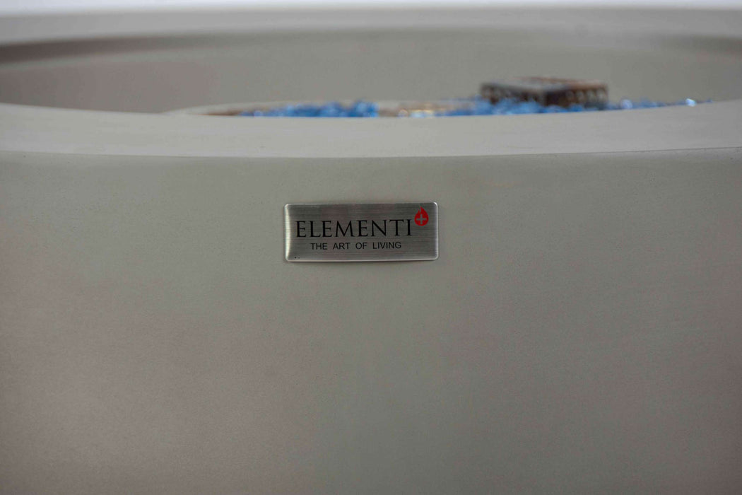 Elementi Plus Colosseo Fire Pit Table Label