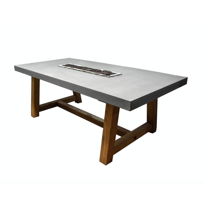 Elementi Sonoma Dining/Workshop Table - OFG201 with rocks