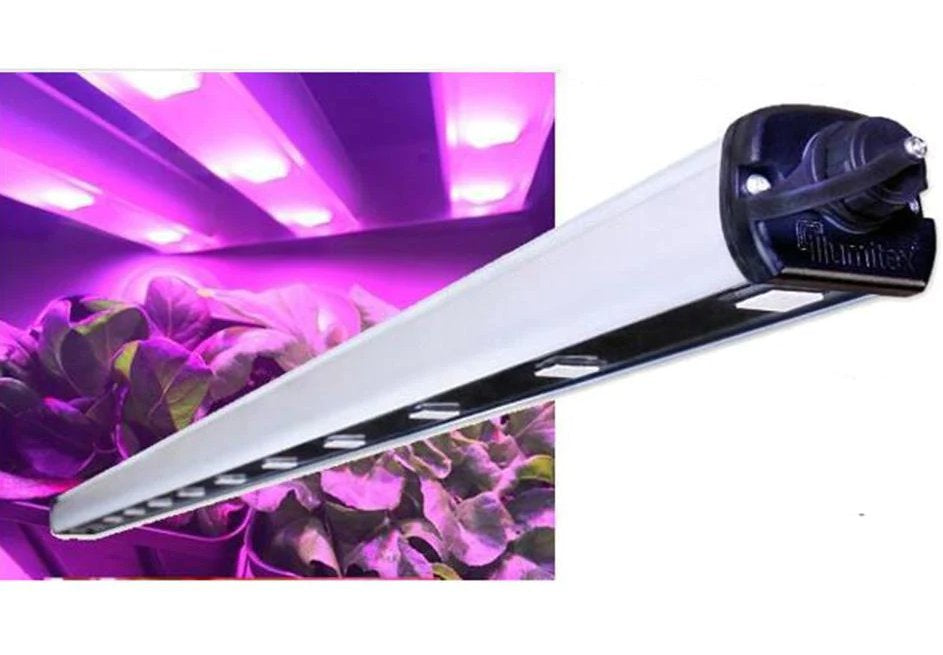 Exaco Illumitex Eclipse GEN2 N Bar LED Grow Light unit with 9-foot power cord with white background