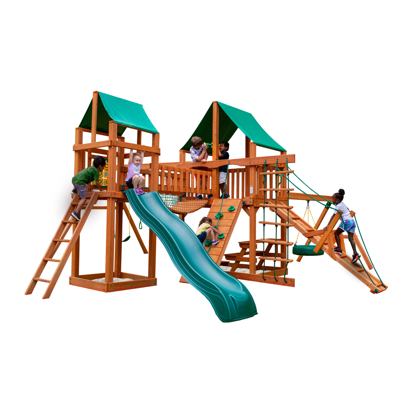 Get Gorilla Playsets Pioneer Peak Swing Set - Ultimate Backyard Fun ...