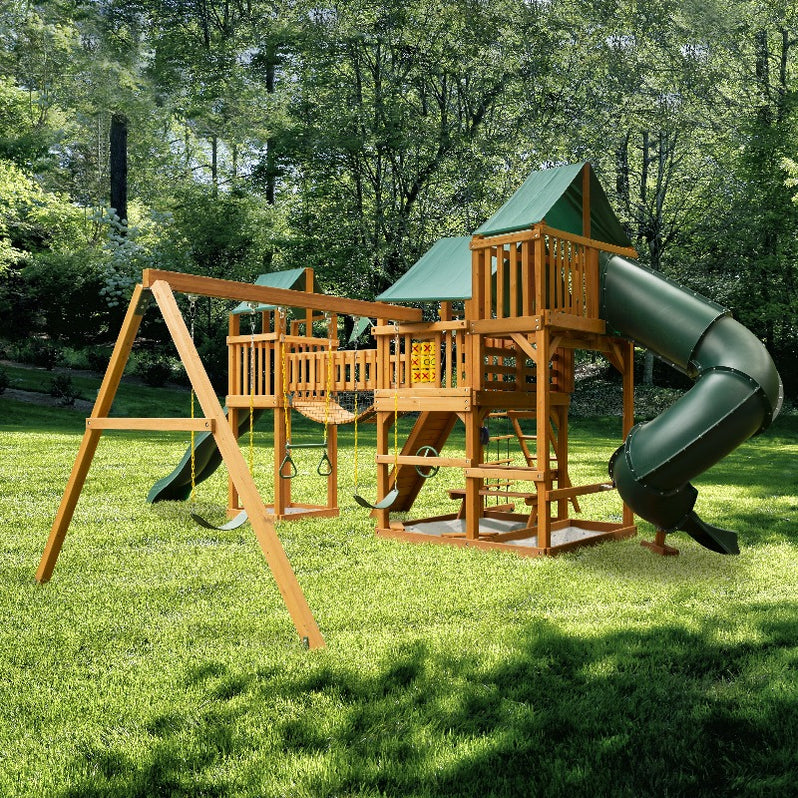 Gorilla Playsets Treasure Trove I Swing Set Ultimate Backyard Fun