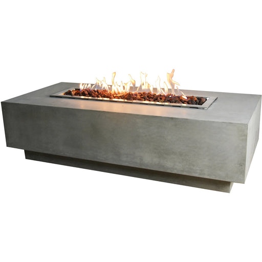 Elementi Granville Fire Table with rocks on flames