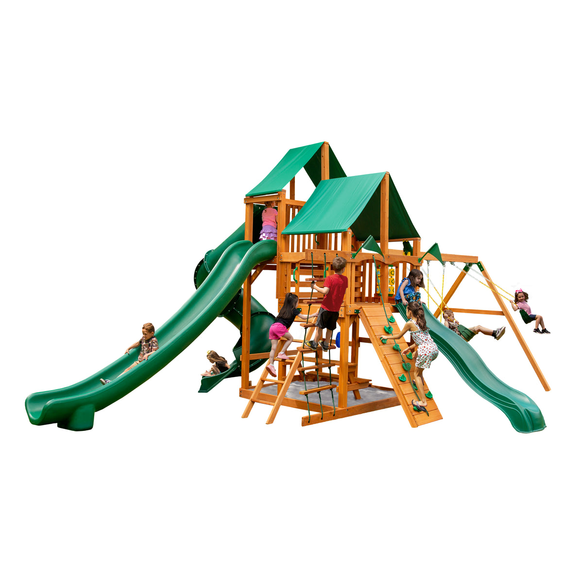 Gorilla Playsets Great Skye II Swing Set: Endless Backyard Fun ...