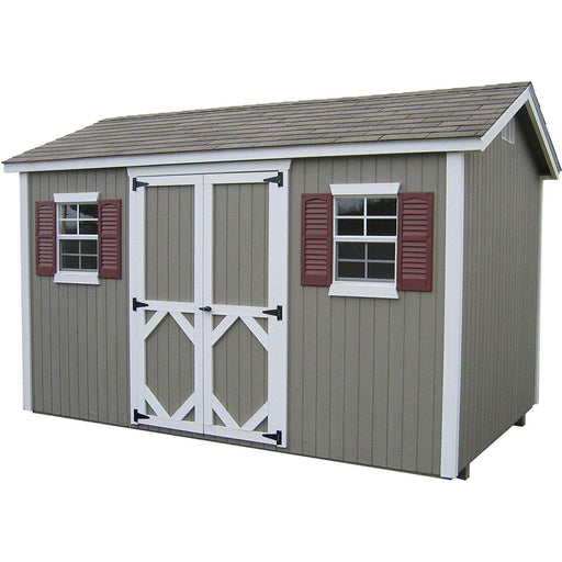Workshop Value Shed with Floor Kit - All Sizes - Grey color shed standing alone on a white background.