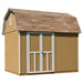 Handy Home Briarwood Wood Shed on a White Background