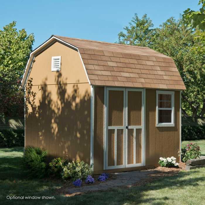 Handy Home Briarwood Wood Shed Side View
