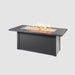 Main product image of the Grey base Fire Pit Table with flames, showcasing the overall design and ambiance.