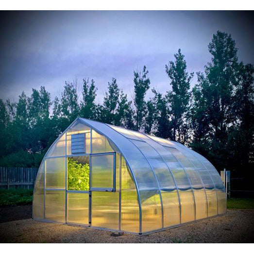 Riga XL 9 Greenhouse with lights inside