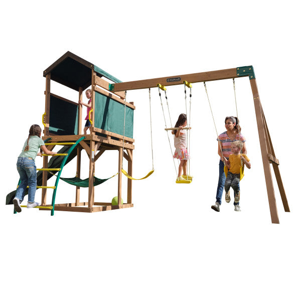 KidKraft Hideaway Haven Swing Set Endless Fun for Kids — Backyard Oasis