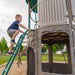 Child climbing the ladder to the tower on the Lifetime Adventure Tower Playset, SKU 91200.