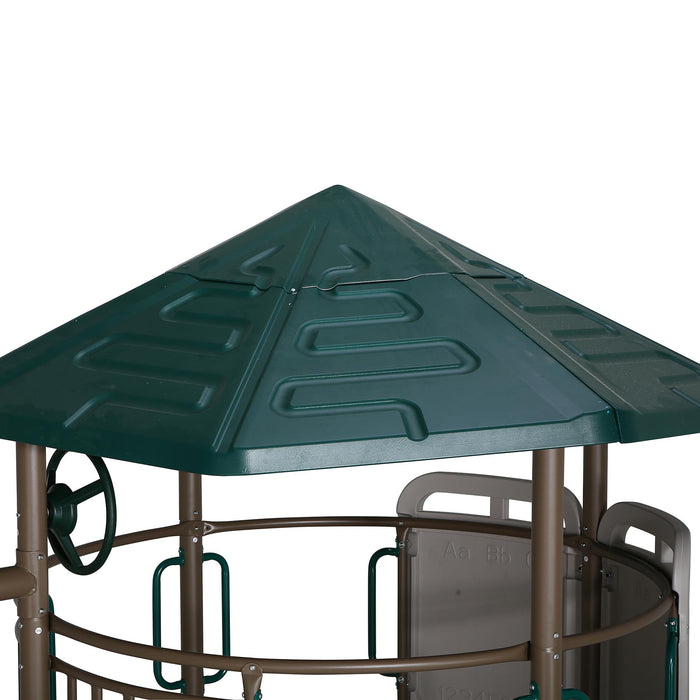 Green roof section of the Lifetime Adventure Tower Playset, SKU 91200.