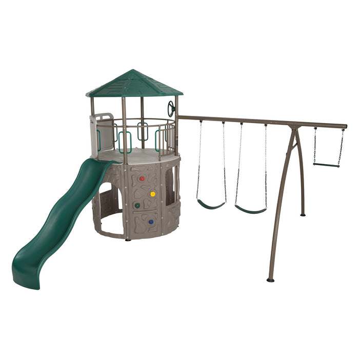 Lifetime Adventure Tower Playset Outdoor Fun for Kids — Backyard