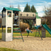 Children playing on the Lifetime Adventure Tunnel Playset featuring swings and slide, set in an outdoor environment.