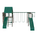 Front angle view of the Lifetime Big Stuff Playset 91080 with swings and a slide.