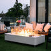 Elementi Plus Marble Concrete Base Fire Pit with couches