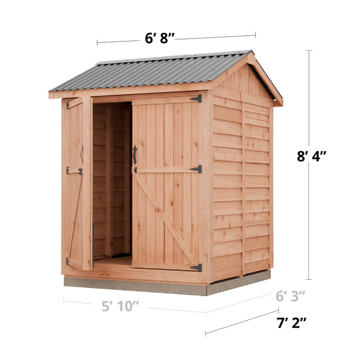 specs of Maximizer Storage Shed 6×6