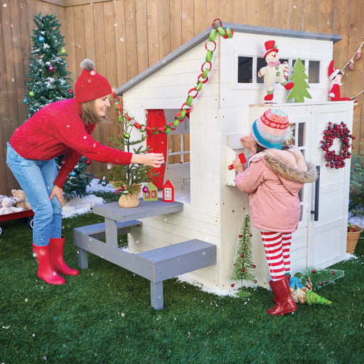 Christmas themed wooden playset