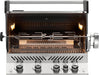Open lid view of Napoleon Grills Built-In Prestige PRO™ 500 RB showing the interior with grill racks and burners.