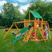 Gorilla Playsets Navigator Swing Set	in an outdoor setting with kids