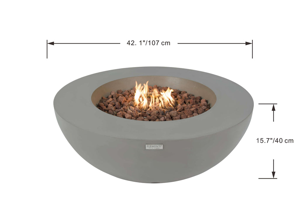 OFG101 Lunar Bowl Fire Pit Table Dimensions