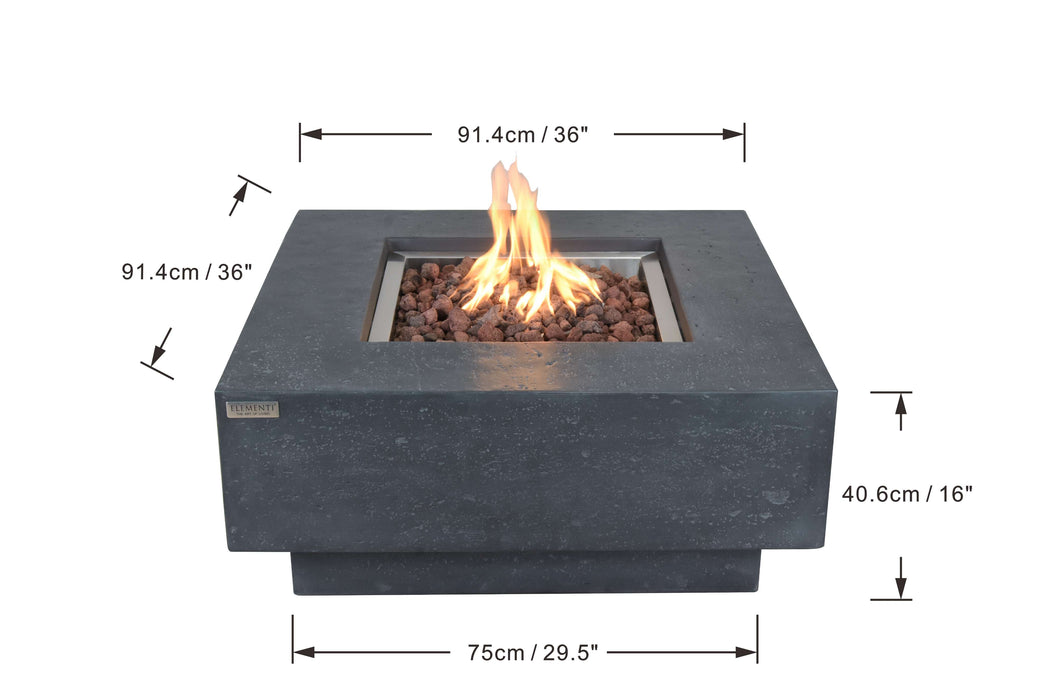 OFG103DG Manhattan Fire Table dimensions