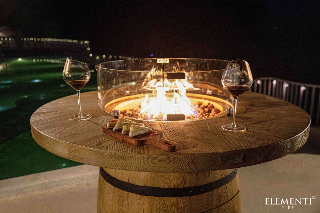 Elementi Lafite Barrel Fire Table