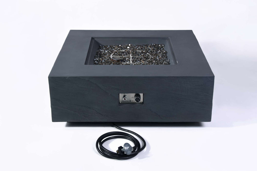 Elementi Plus Roraima Square Concrete Fire Pit Table