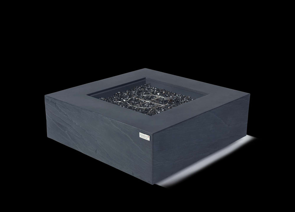 Elementi Plus Roraima Square Concrete Fire Pit Table