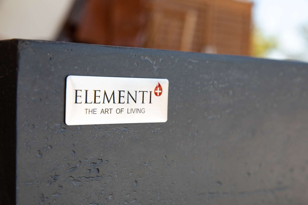 Elementi Plus Positano Rectangular Concrete Fire Pit Table