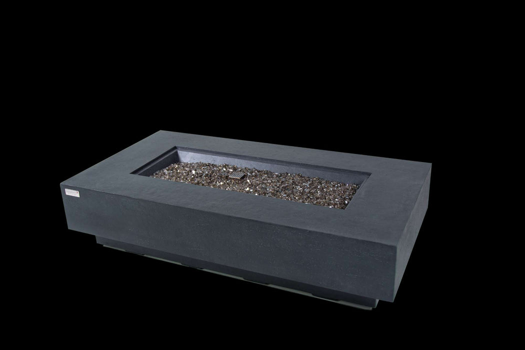 Elementi Plus Positano Rectangular Concrete Fire Pit Table