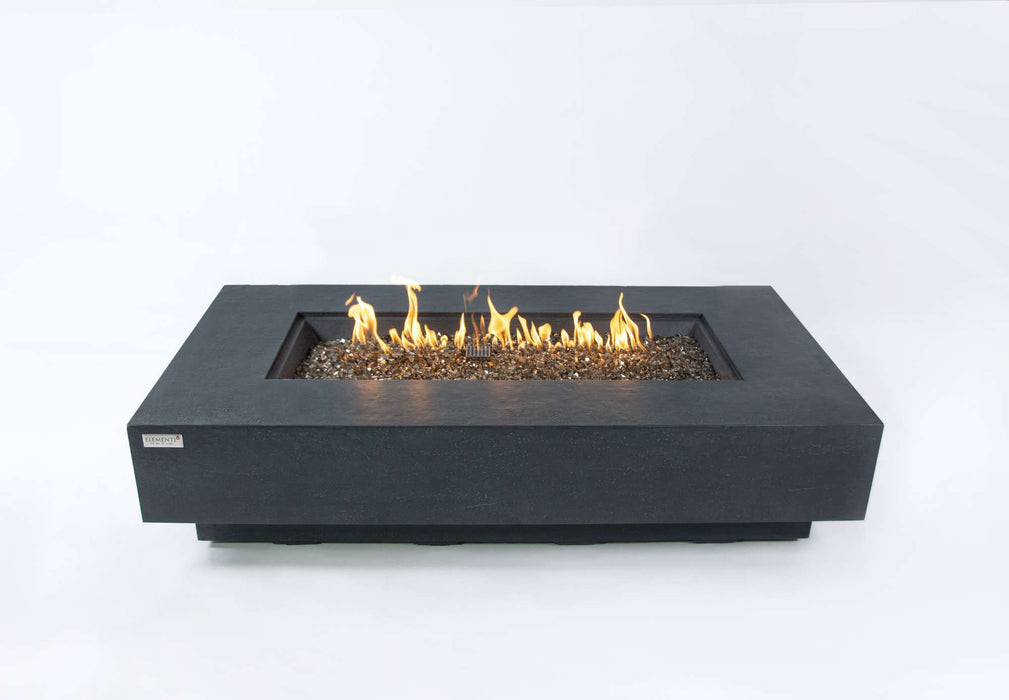 Elementi Plus Positano Rectangular Concrete Fire Pit Table