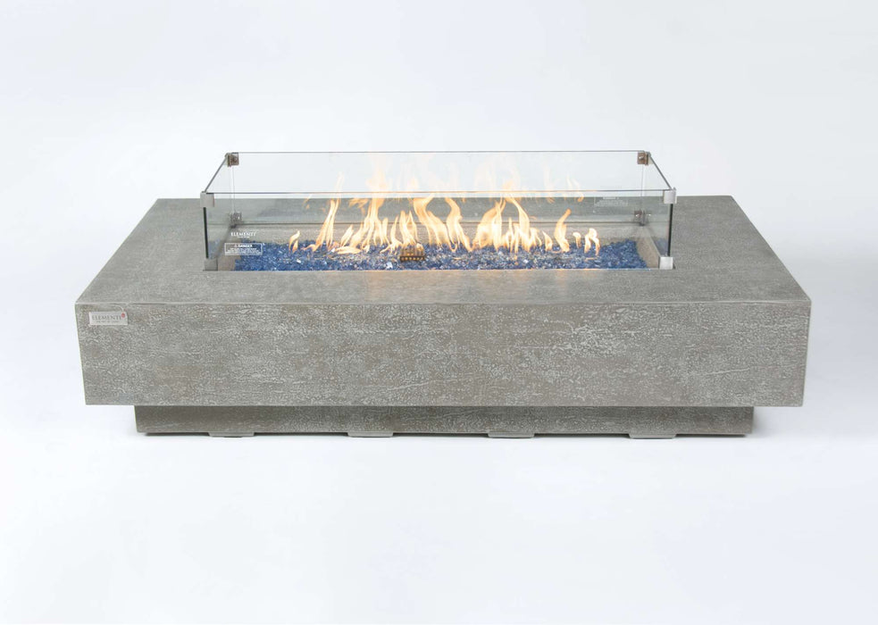 Elementi Plus Riviera Rectangular Concrete Fire Pit