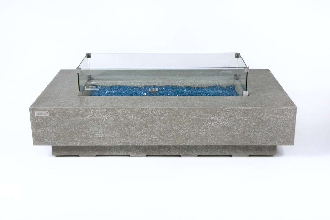 Elementi Plus Riviera Rectangular Concrete Fire Pit