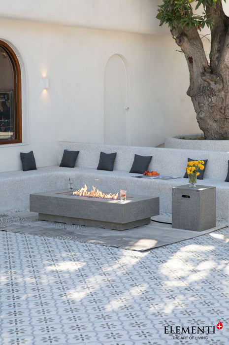 Elementi Plus Riviera Rectangular Concrete Fire Pit